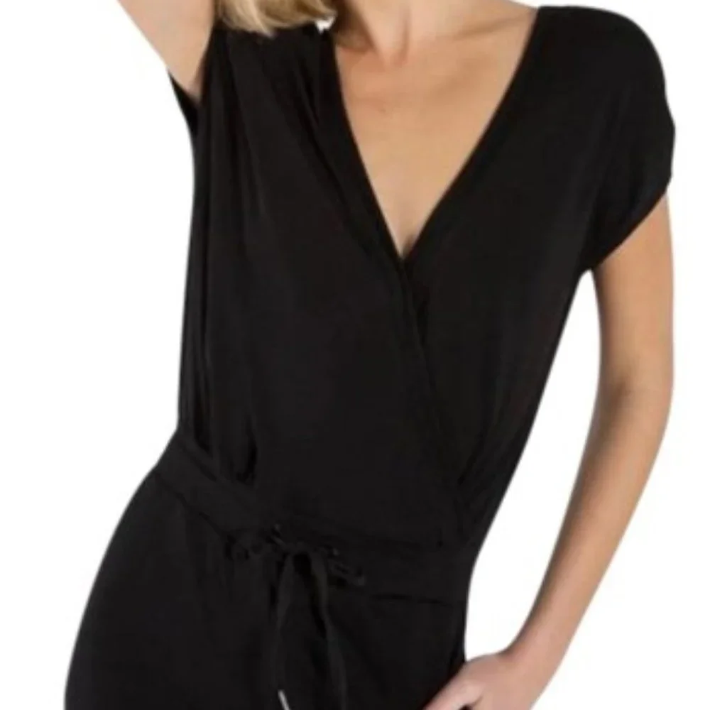 Sz XS n:PHILANTHROPY Black V Neck Jumpsuit